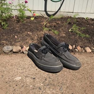 Black Canvas Sperry’s Size 10.5